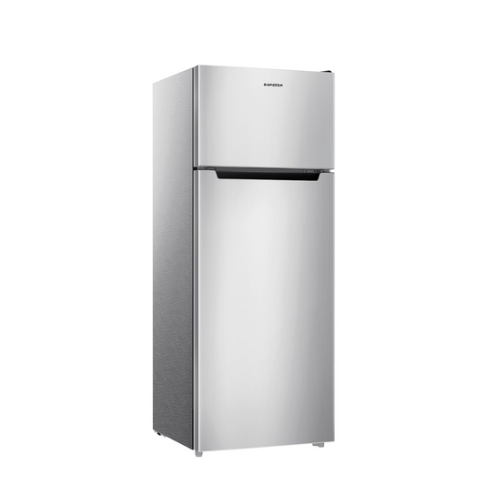 7.7 Cu.Ft 2 Doors Refrigerator with Freezer Silver