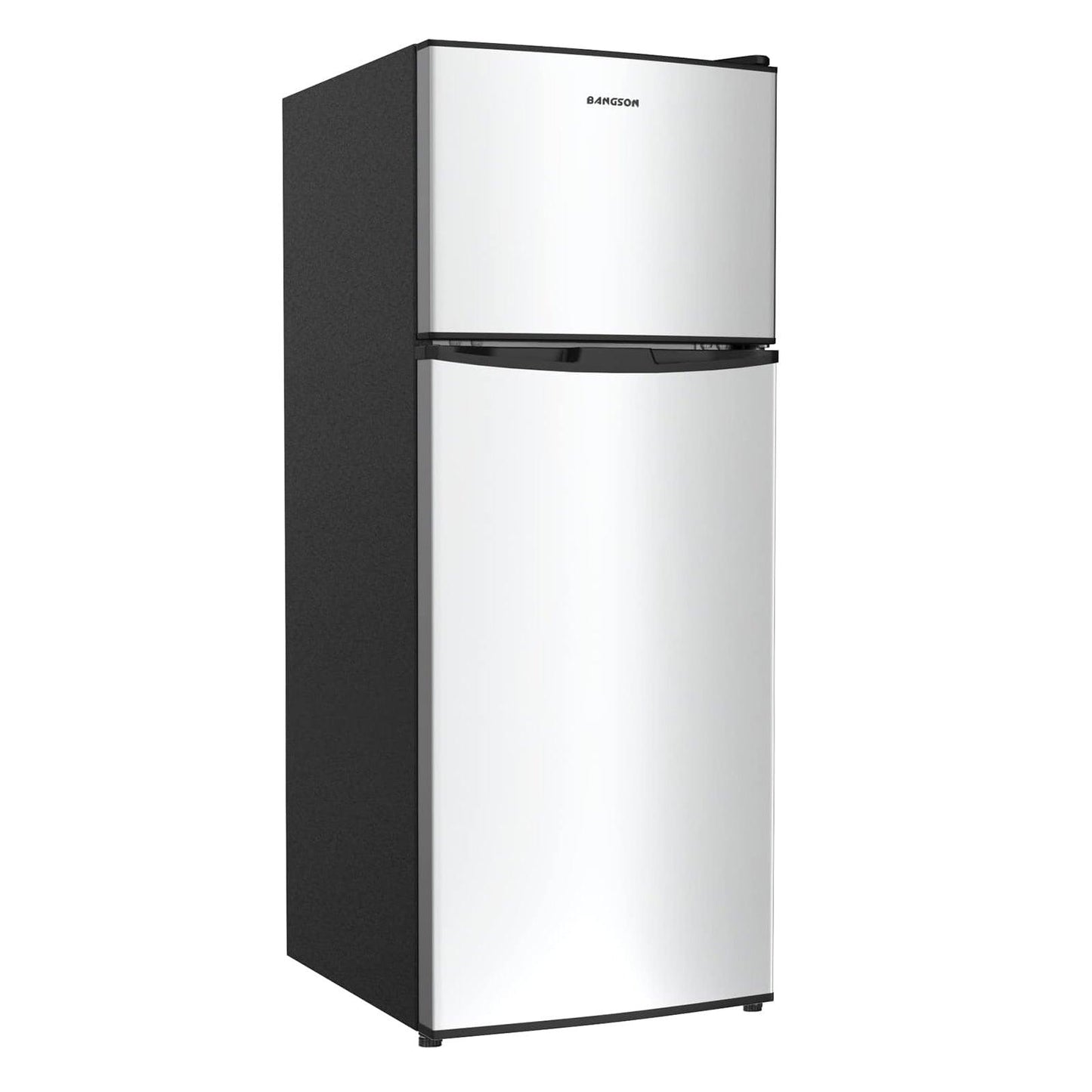 4.0 Cu.Ft Small Refrigerator with Freezer Silver