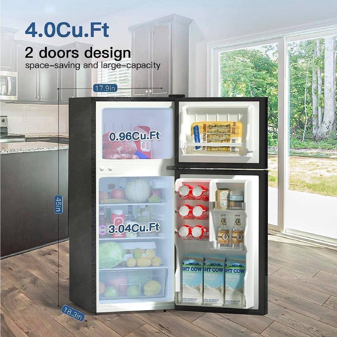 4.0 Cu.Ft Small Refrigerator with Freezer