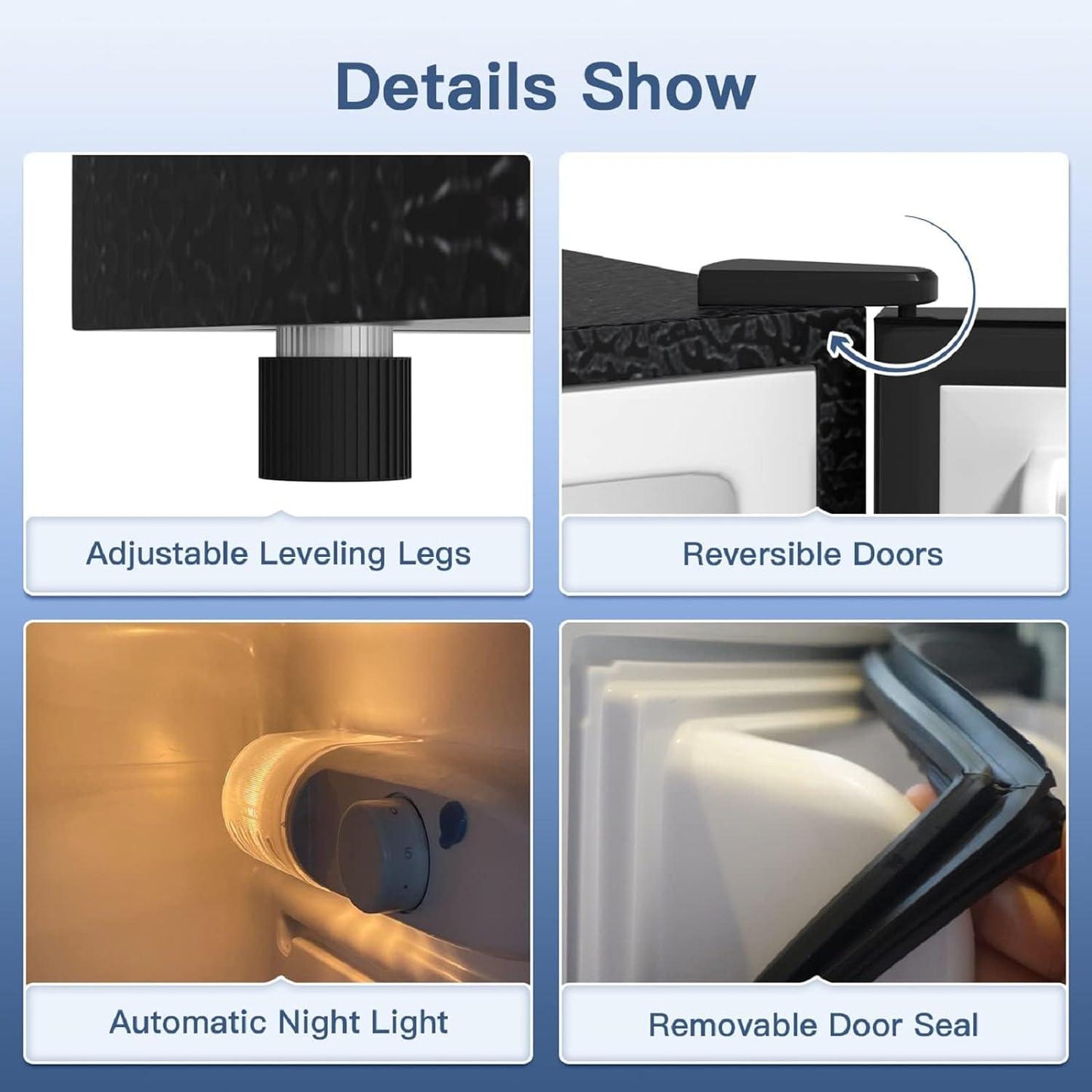 4.0 Cu.Ft Small Refrigerator with Freezer