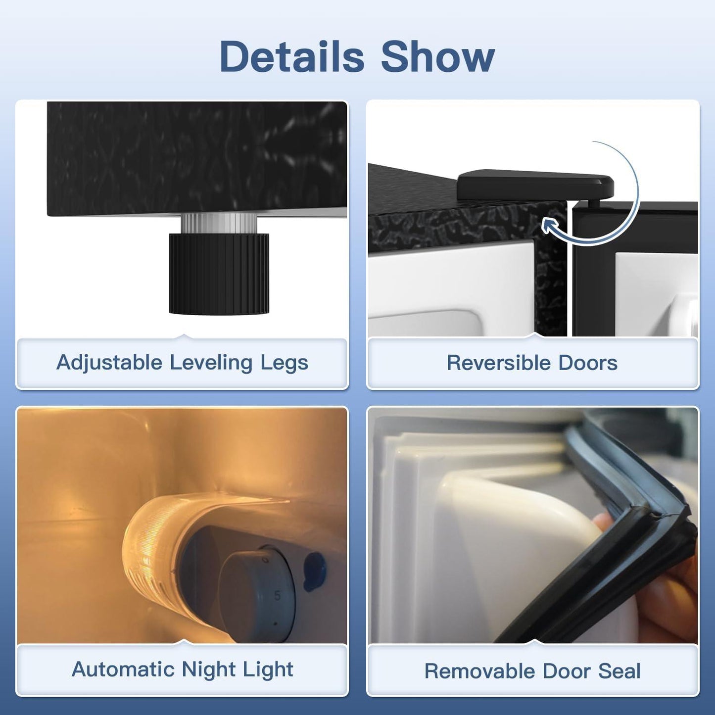 4.0 Cu.Ft Small Refrigerator with Freezer