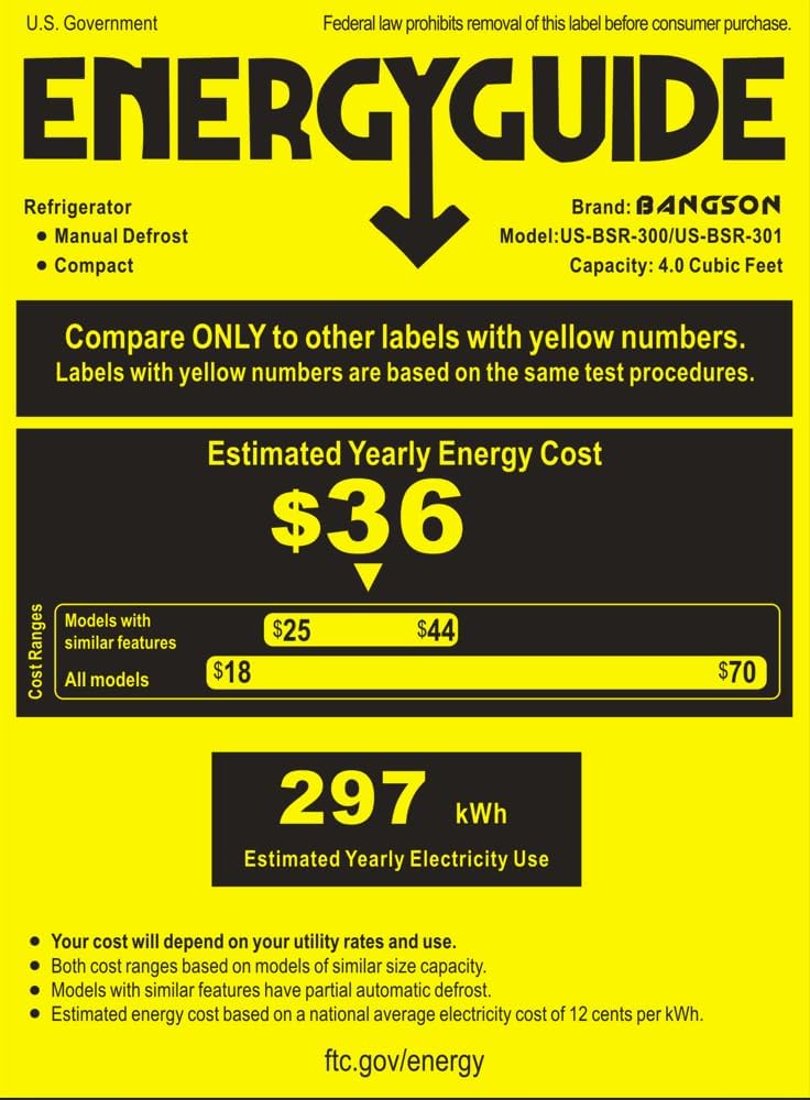 4.0 Cu.Ft Small Refrigerator with Freezer Silver