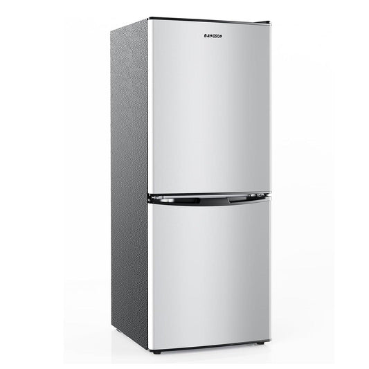 4.0 Cu.Ft Small Refrigerator with Freezer Silver