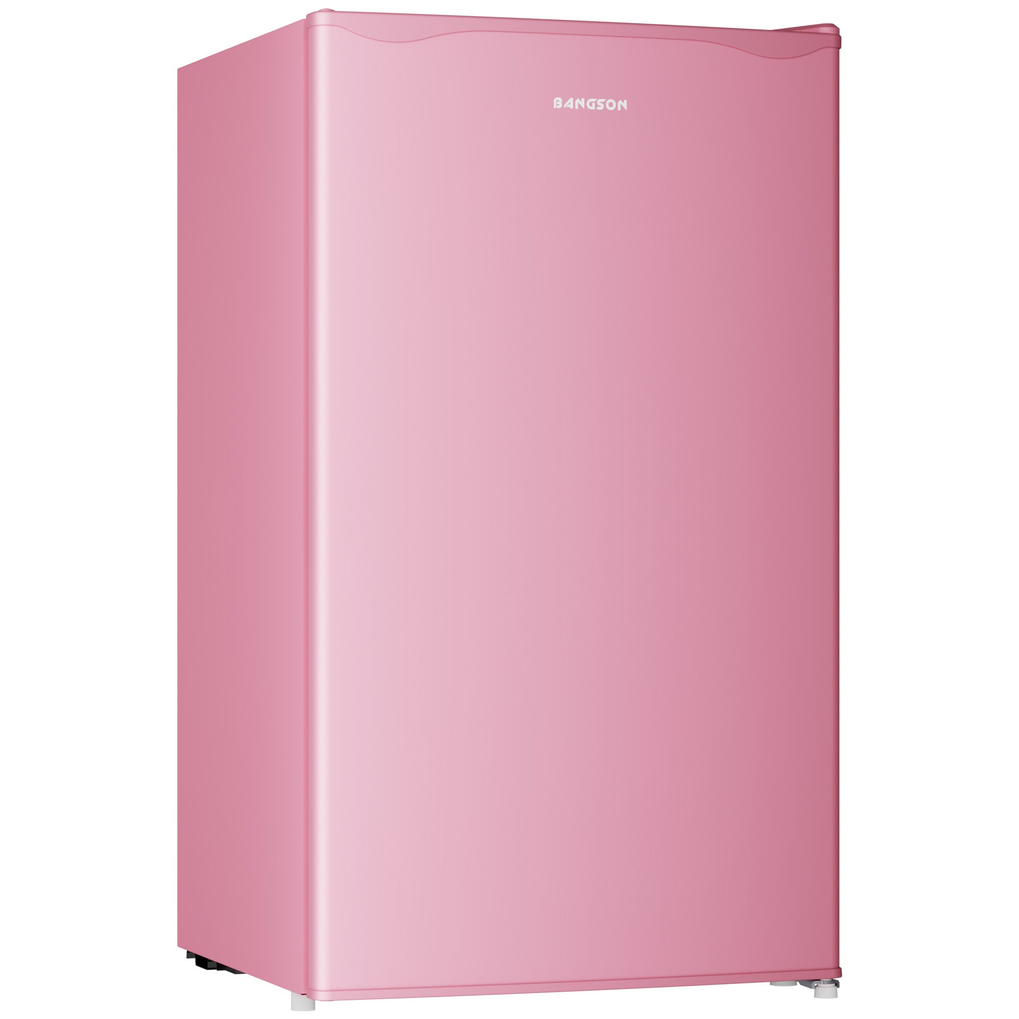 BANGSON Mini Fridge with Freezer, 3.2Cu.Ft, Pink